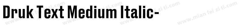 Druk Text Medium Italic字体转换